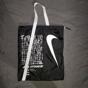 Nike Black and White Drawstring Backpack